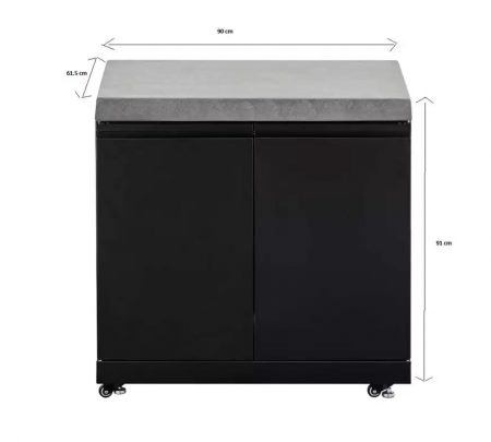 MODUL BUCATARIE DE EXTERIOR CU BLAT DE LUCRU GRANDHALL K01000292W [1]