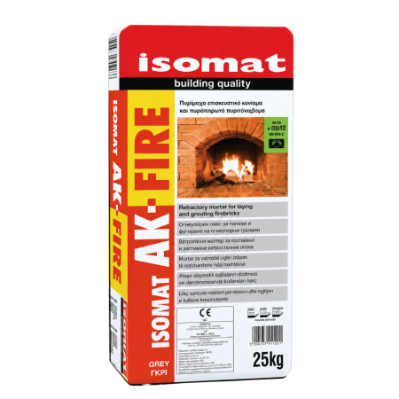 ACCESORII SOBĂ, ȘEMINEU ȘI CUPTOR - Mortar refractar ISOMAT AK-FIRE