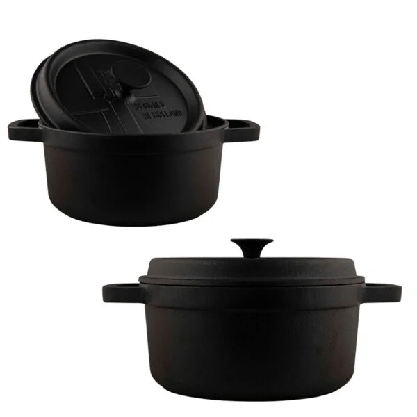 Vase pentru gătit din fontă - OALĂ FONTĂ PENTRU GRĂTAR ≃ 3,5 L