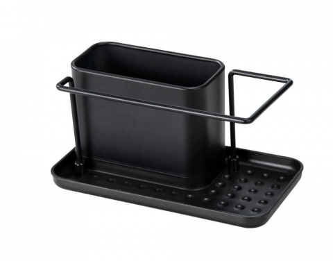 UZ GOSPODĂRESC - Organizator pentru chiuveta din otel inoxidabil Wenko Black Outdoor Kitchen Orio 55078100