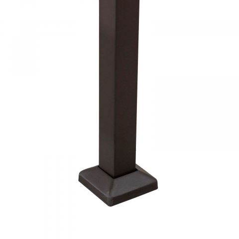 Pavilion gazebo din otel pentru gratar cu copertina Sunjoy Linas 244cm x 152cm negru/gri deschis A103002202 [5]