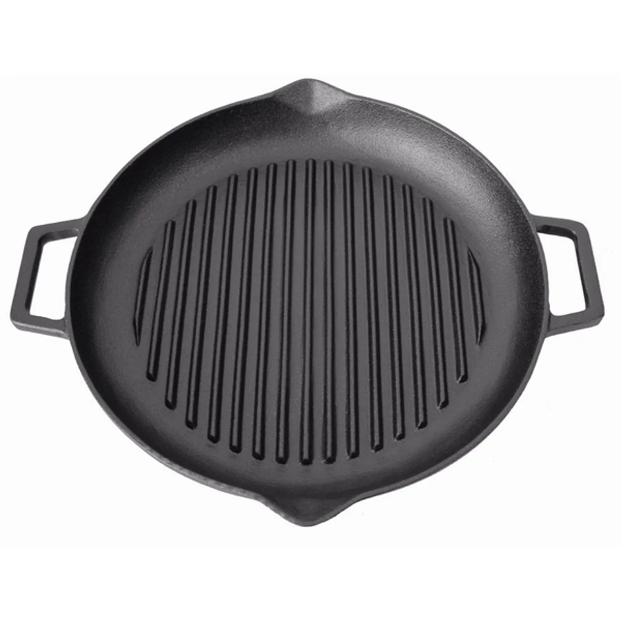 Vase pentru gătit din fontă - PLACA ROTUNDA DIN FONTA CU MANERE 31 cm