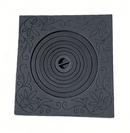 PLITE DIN FONTĂ - Plita cu desen 400 x 410 model cu flori