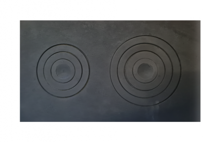 PLITE DIN FONTĂ - Plita cu doua ochiuri 700 x 400 mm