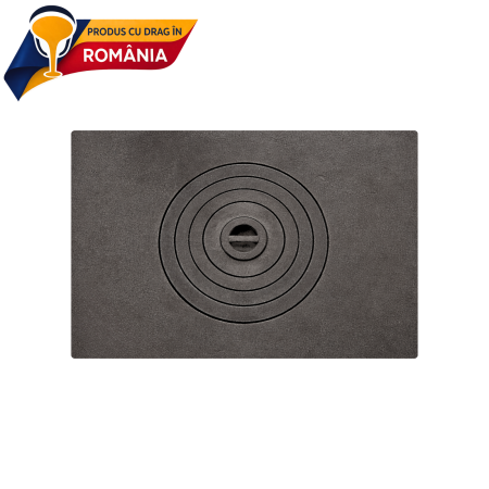 PLITE DIN FONTĂ - PLITĂ MARE CU OCHI CENTRAL 640 x 475 mm