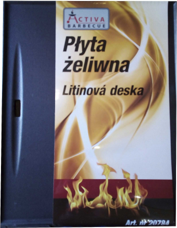 Plite & grile pentru gratar - Plita din fonta 40 x 32 cm pentru gratarele Dakota sau Madera Activa 20784