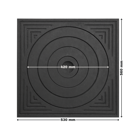 Plita din fonta 530 x 560 mm grosime 17 mm [1]
