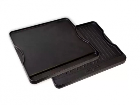 Accesorii pentru grătare - PLITA DIN FONTA CU 2 FETE 36 x 41 cm PENTRU ARZATOARELE CAMP CHEF CC-CGG16BEU