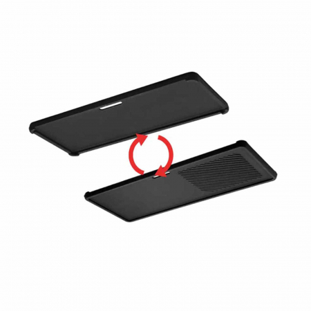Plita din fonta cu 2 fete neteda si grill 42 x 20 x 1,5 cm pentru gratar Chicago 3 Enders 7899 [1]