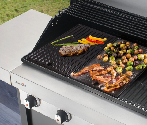 Plita din fonta cu 2 fete neteda si grill 43 x 21 cm Char-Broil 140008 [3]