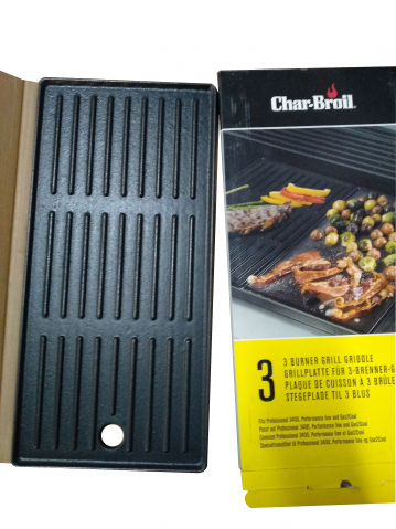 Plita din fonta cu 2 fete neteda si grill 43 x 21 cm Char-Broil 140008 [2]