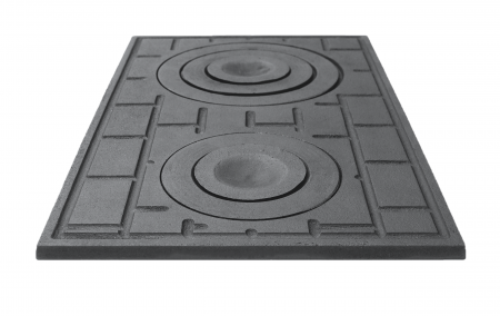Plita din fonta cu doua ochiuri 490 x 310 mm [1]