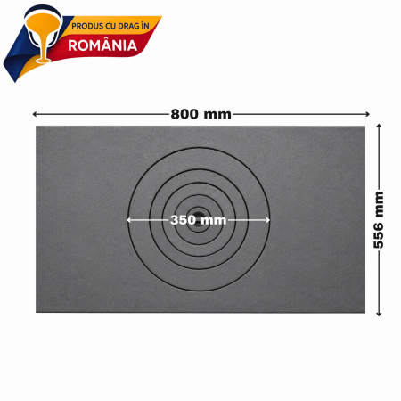 Plită din fontă cu un ochi 800 x 556 mm [1]