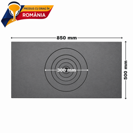 PLITĂ DIN FONTĂ CU UN OCHI 850 x 500 mm [1]