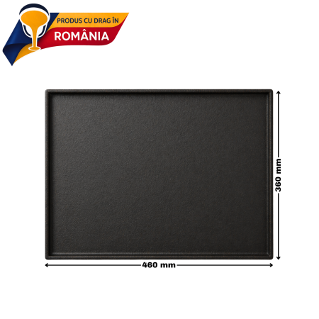 PLITĂ DIN FONTĂ NETEDĂ CU BORDURĂ 460 x 360 mm [1]