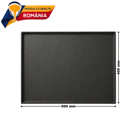 PLITĂ DIN FONTĂ NETEDĂ CU BORDURĂ 500 x 400 mm [1]