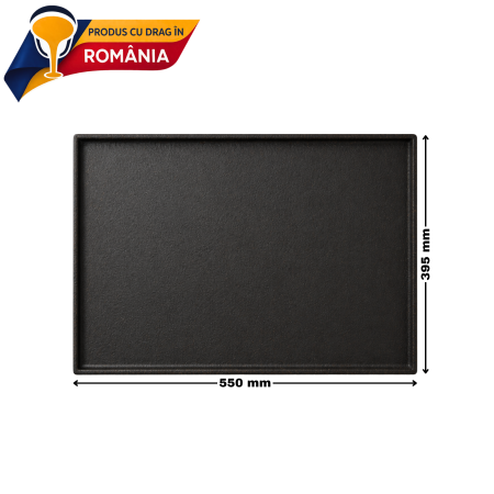 PLITĂ DIN FONTĂ NETEDĂ CU BORDURĂ 550 x 395 mm [1]