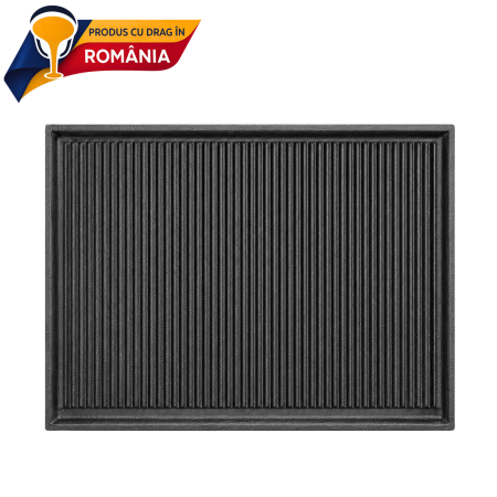 Plite din fontă România - plita-din-fonta-striata-450x400-mm