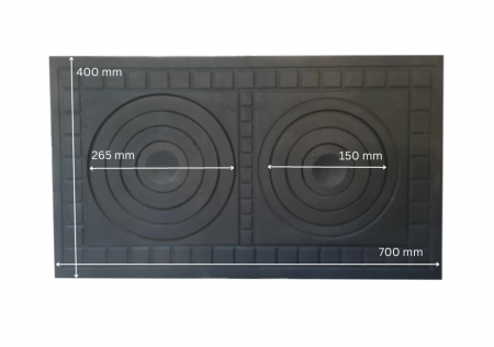 PLITA FONTA 700 mm L x 400 mm l, GROSIME 15 mm, DESEN PATRAT [1]