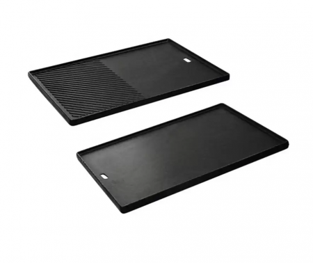 Accesorii pentru grătare - PLITA FONTA CU 2 FETE NETEDA SI GRILL 43 x 32 cm MONROE PRO 4 ENDERS 7893