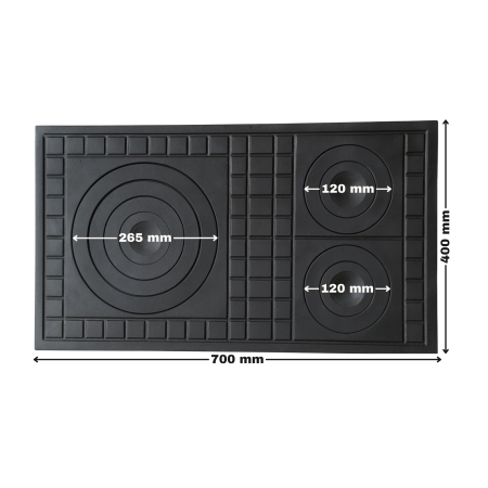 Plita fonta cu trei ochiuri 700 x 400mm [1]