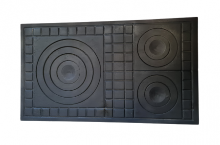 PLITE DIN FONTĂ - Plita fonta cu trei ochiuri 700 x 400mm