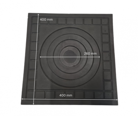 Plita fonta cu un ochi 400 x 400 mm [1]