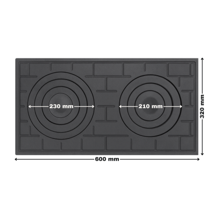 PLITA FONTA 2 OCHIURI 600X320 mm [1]