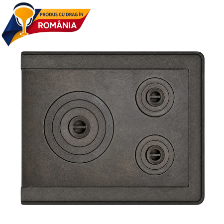 PLITĂ MICĂ 3 OCHIURI + RAMĂ 630 x 540 mm [0]