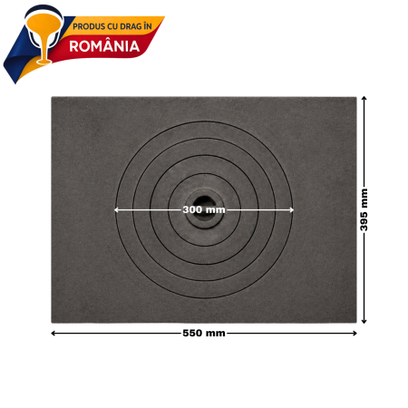 PLITĂ MICĂ CU OCHI CENTRAL 550 x 395 mm [1]
