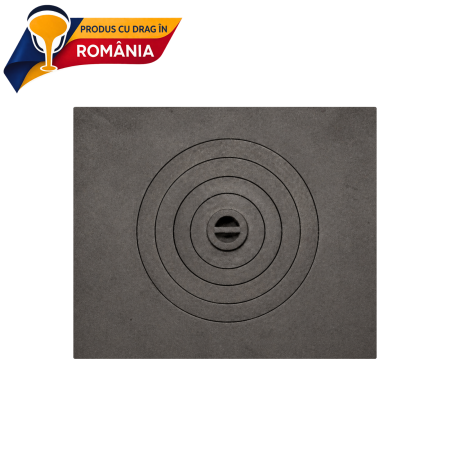 PLITE DIN FONTĂ - PLITĂ MIJLOCIE CU OCHI CENTRAL 565 x 475 mm