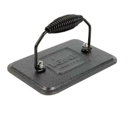 GRĂTARE DE GRĂDINĂ - PRESA DREPTUNGHIULARA PENTRU GRILL 17 x 11 x 28 cm LODGE L-GP3