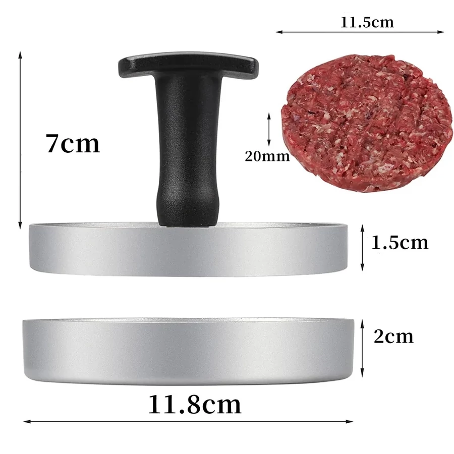 Vase pentru gătit din aluminiu - PRESA HAMBURGHERI DIAMETRU DE 12 CM