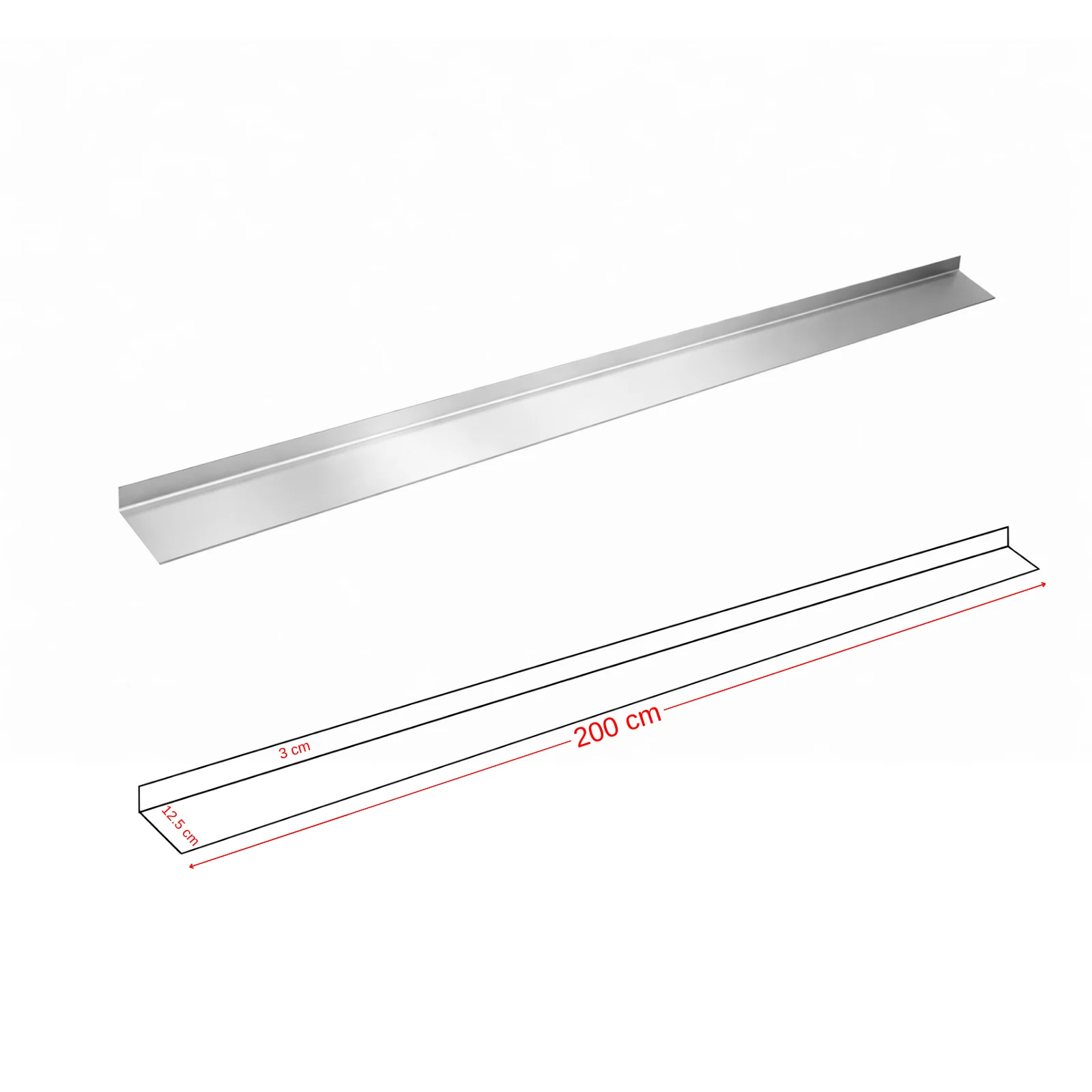 PROFIL DIN INOX PENTRU MONTAJ UȘI DIN FONTĂ - 1 mm [2]