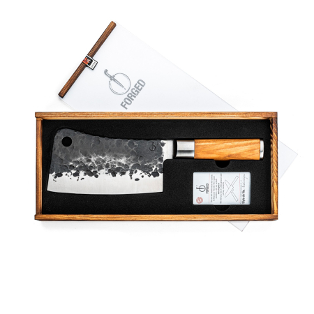 Satar cu maner din lemn de maslin Forged Olive OLIVECLEAVER [1]