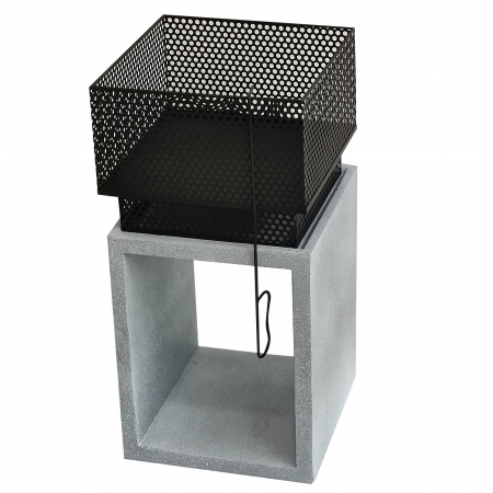 Incalzitoare si seminee de terasa - Semineu de terasa din piatra artificiala MgO Activa Ohio 35 x 35 cm 15179
