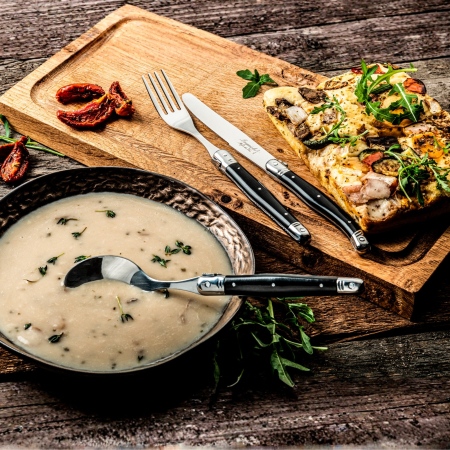 Set 12 tacamuri cu maner negru Laguiole Style de Vie Premium Line PRMINICOUVZW [5]