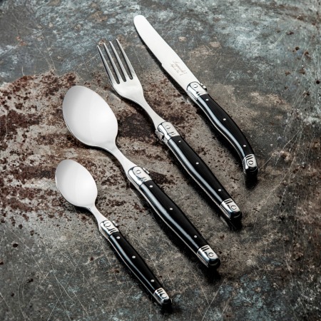 Set 12 tacamuri cu maner negru Laguiole Style de Vie Premium Line PRMINICOUVZW [2]