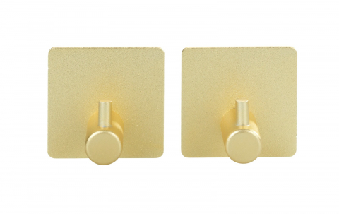 UZ GOSPODĂRESC - Set 2 bucati carlige Wenko Aluminium Ureo auriu mat 54860100