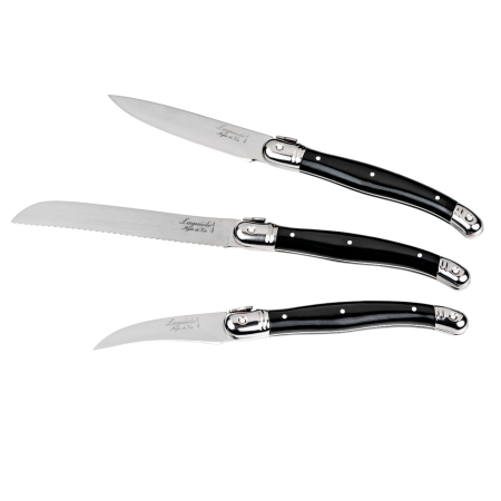 UZ GOSPODĂRESC - Set 3 cutite de bucatarie Laguiole Style de Vie Premium Line PRESSENTKNZW3PCS