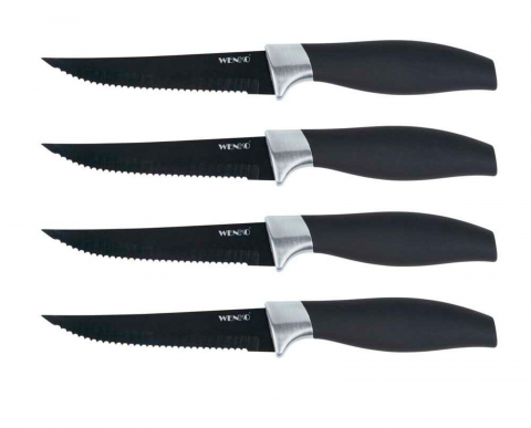 UZ GOSPODĂRESC - Set 4 cutite de friptura Otis Wenko Black Outdoor Kitchen 55059100