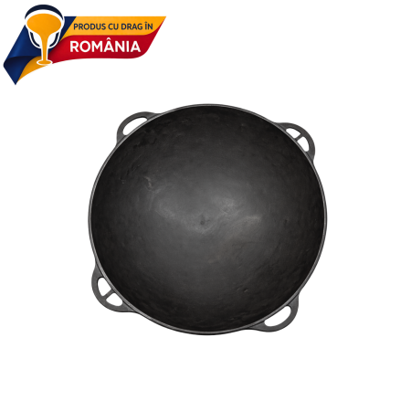 Ceaun din fontă 30 litri cu trepied pentru foc deschis [2]