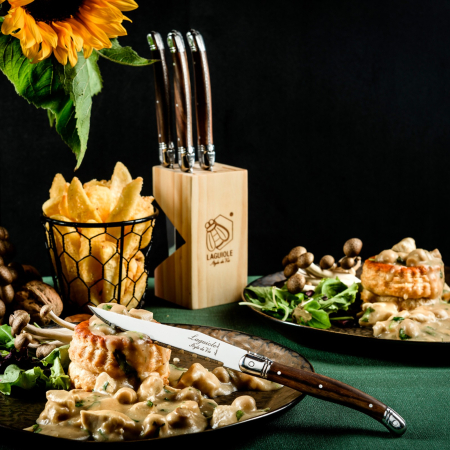 Set 6 cutite de friptura 1,8 mm cu maner din lemn inchis Laguiole Style de Vie Premium Line 1.8PREMDARKWOOD [4]