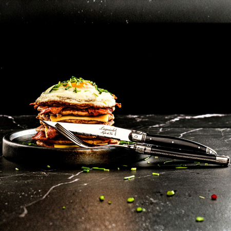 Set 6 furculite 1,8 mm cu maner negru Laguiole Style de Vie Premium Line PRVORKZWART [2]