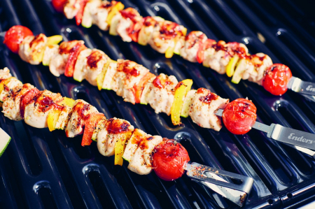 Set 6 tepuse metalice pentru gatit kebab si frigarui la gratar Enders 8802 [2]