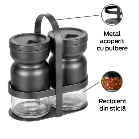 Set pentru condimente, 2 recipiente Melli Wenko Black Outdoor Kitchen 55081100 [7]