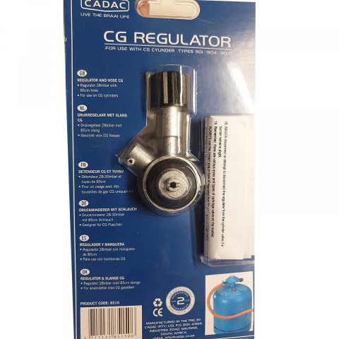 Set regulator de presiune gaz si furtun cu filet 1 pe 4 Cadac 30mBar 8515 [2]
