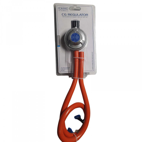 Set regulator de presiune gaz si furtun cu filet 1 pe 4 Cadac 30mBar 8515 [3]