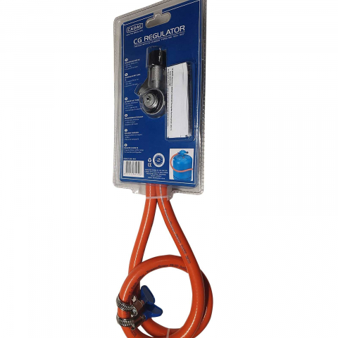 Set regulator de presiune gaz si furtun cu filet 1 pe 4 Cadac 30mBar 8515 [4]