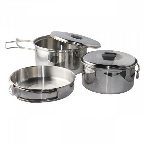VASE DE GĂTIT - Set vase camping otel inoxidabil Enders Culina, 6 piese 6832